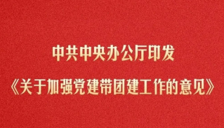 中共中央办公厅印发《关于加强党建带团建工作的意见》